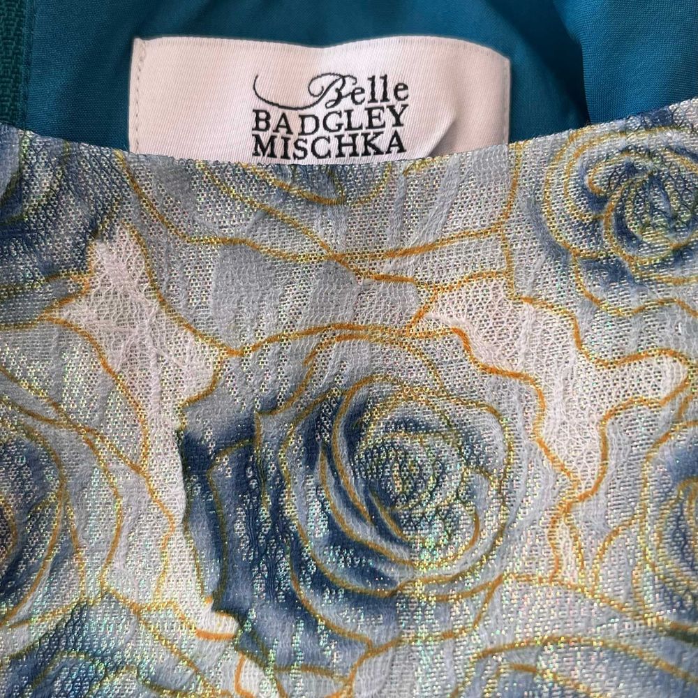 Chic Blue Floral Midi Dress - Picture 8 of 8